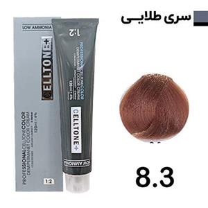 رنگ مو سلتون شماره 8/3 حجم 100 میلی لیتر رنگ بلوند طلایی روشن