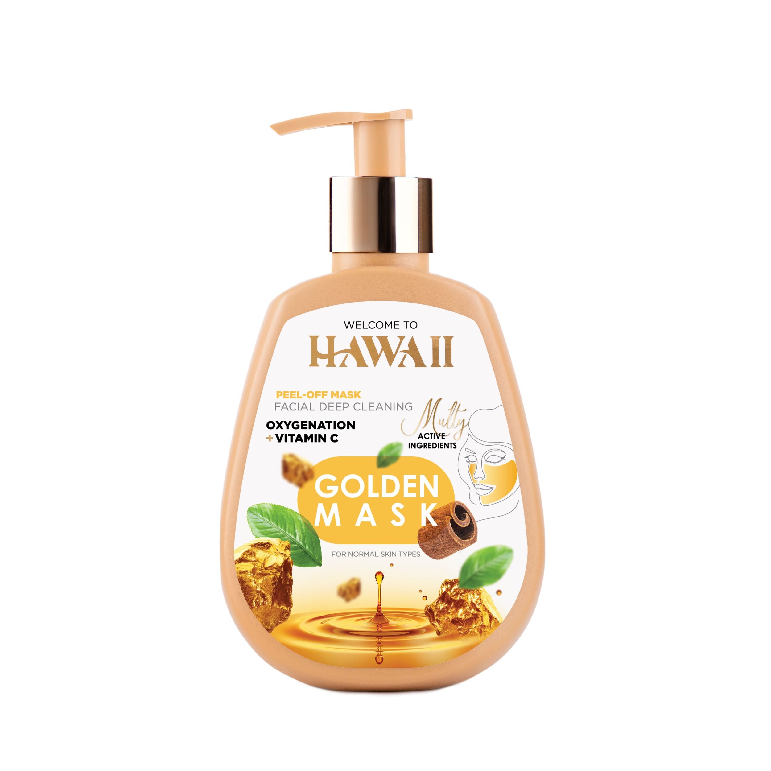 ماسک گلدن مناسب پوست معمولی و دارای جوش هاوایی (Hawaii)